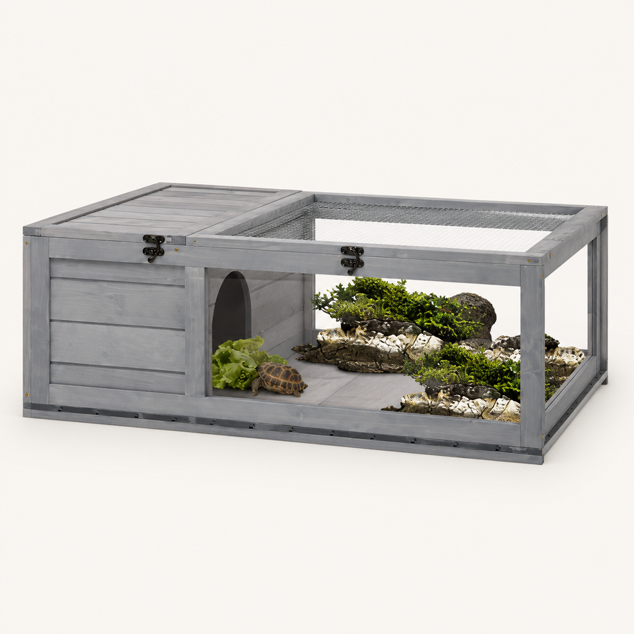 Habitat Tortue Bois 91 cm