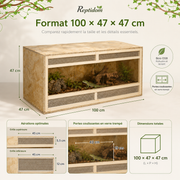 Terrarium Bois OSB 100 cm