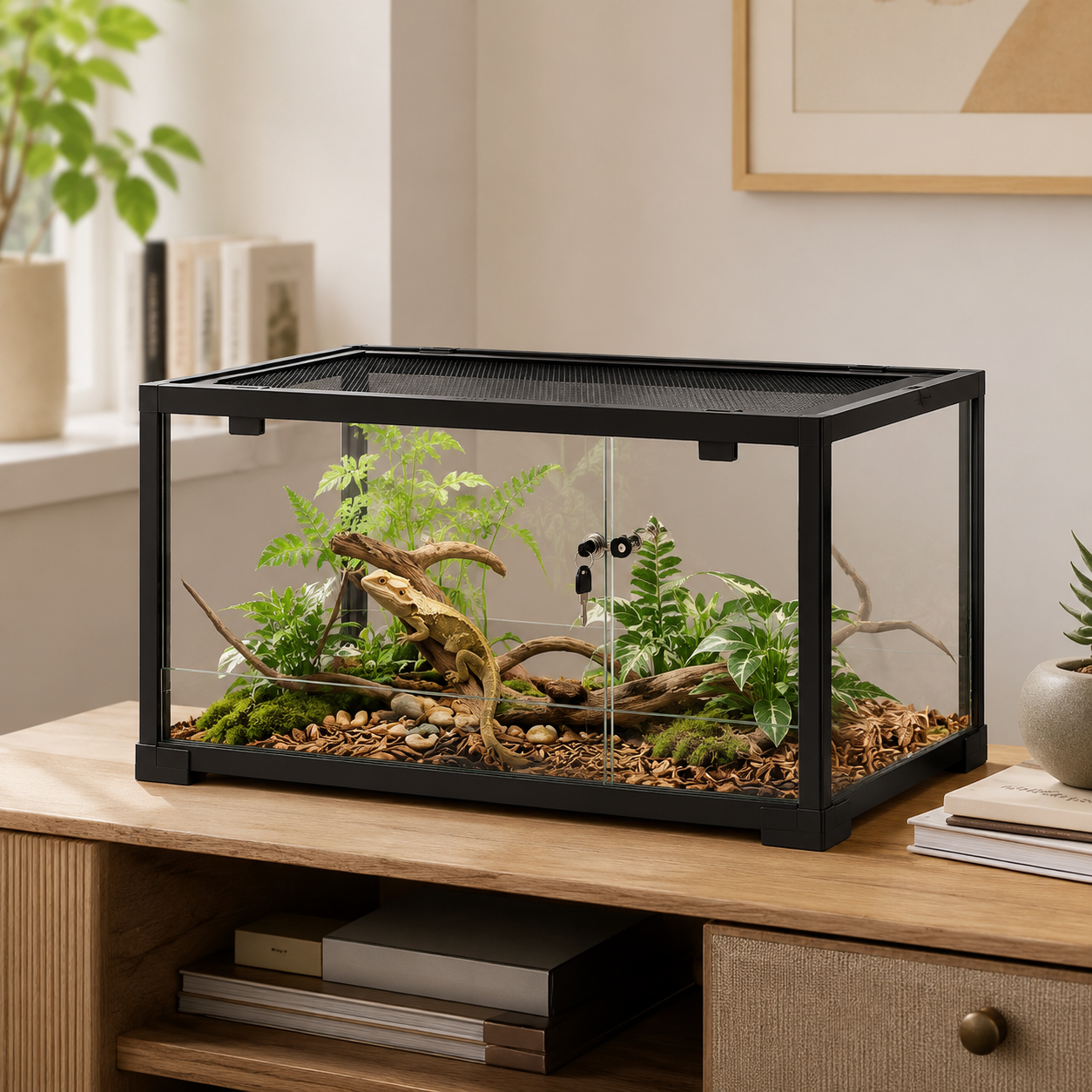 Terrarium Verre 60 cm - Un format compact au rendu premium