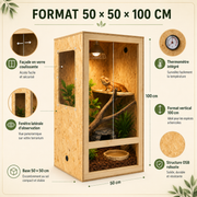 Terrarium Vertical OSB 100 cm