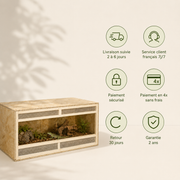 Terrarium Bois OSB 100 cm