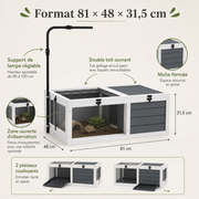 Habitat Tortue Compact 81 cm