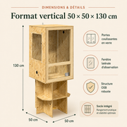 Terrarium Vertical OSB XL 130 cm