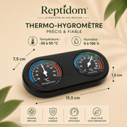Thermomètre Hygromètre Terrarium