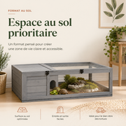 Habitat Tortue Bois 91 cm
