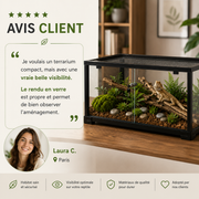 Terrarium Verre 60 cm