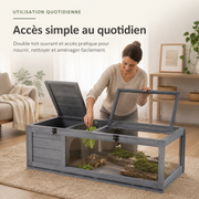 Habitat Tortue Bois 91 cm