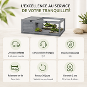 Habitat Tortue Bois 91 cm